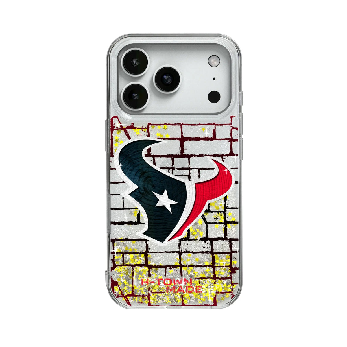 Houston Texans Brick Wall Glitter Phone Case for Apple iPhone 17 Series 19