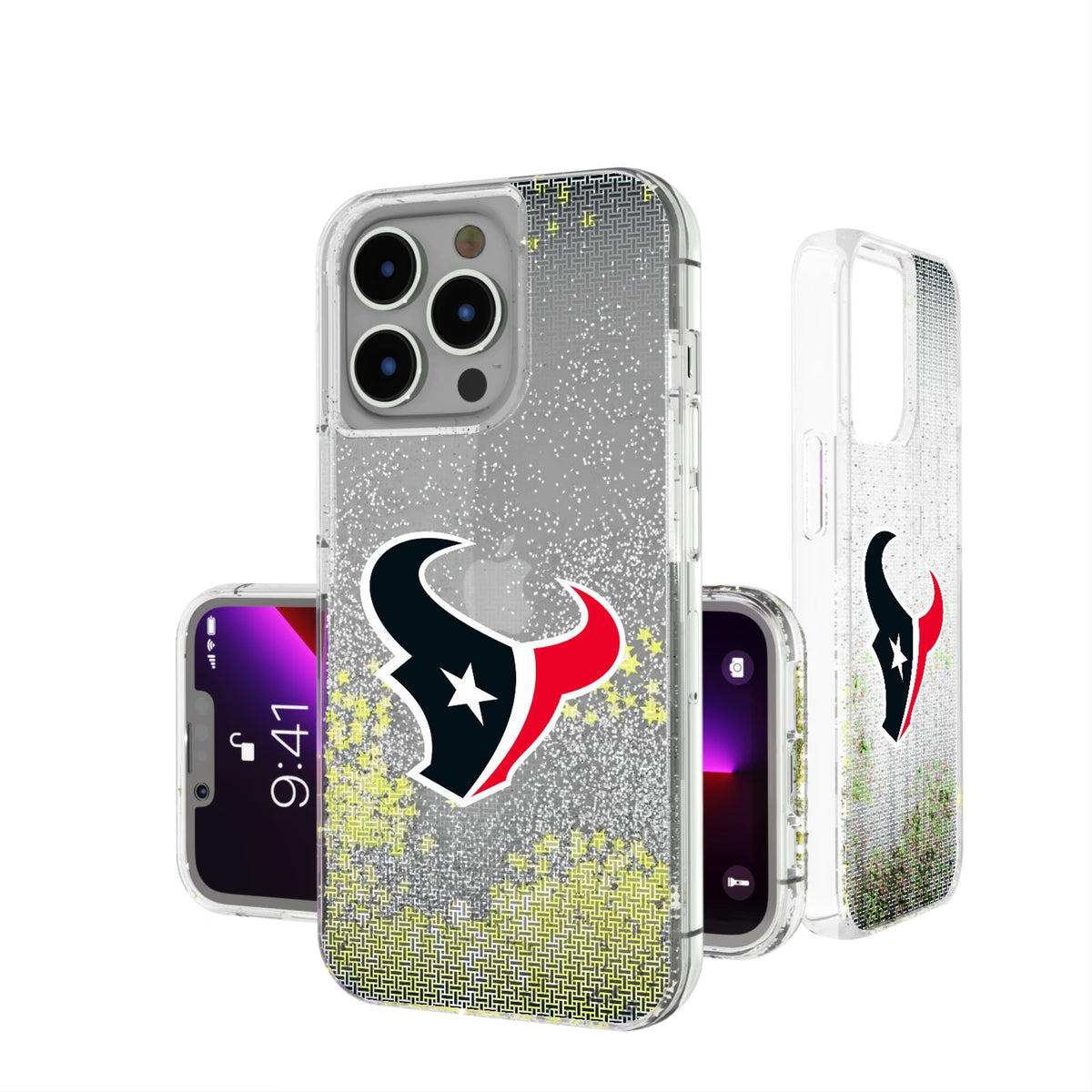 Houston Texans Linen Glitter Phone Case 6