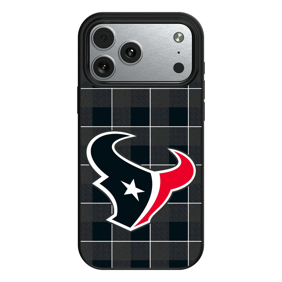 Houston Texans Plaid MagSafe Compatible Phone Case for Apple iPhone 8