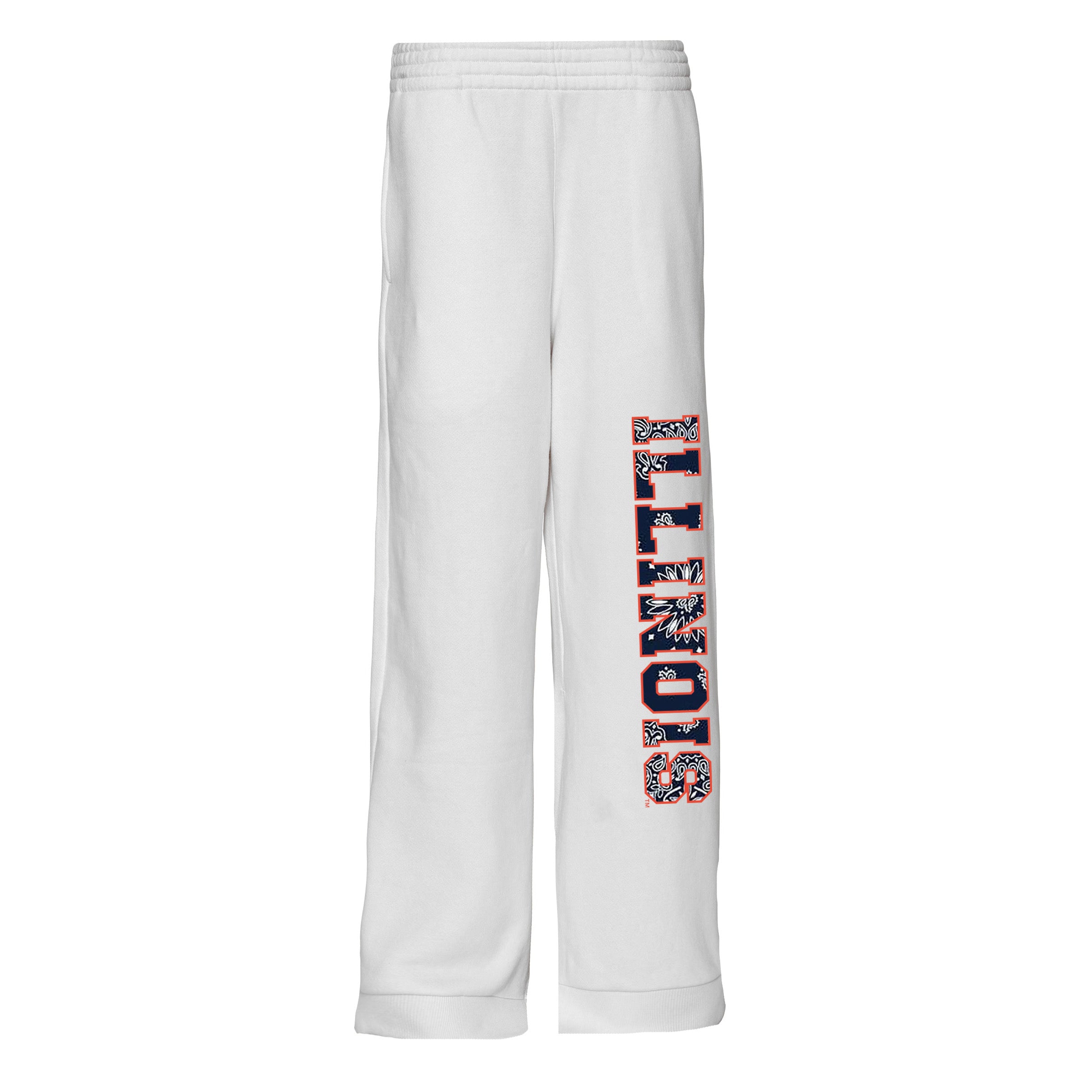 Illinois Fighting Illini Bandana Flare Sweatpants | lojobands 4