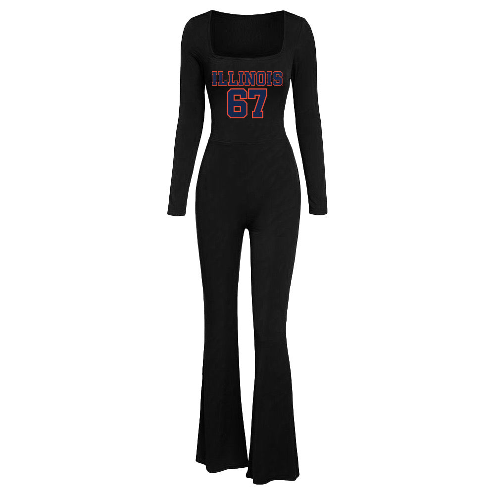 Illinois Fighting Illini End Zone Jumpsuit | lojobands 5