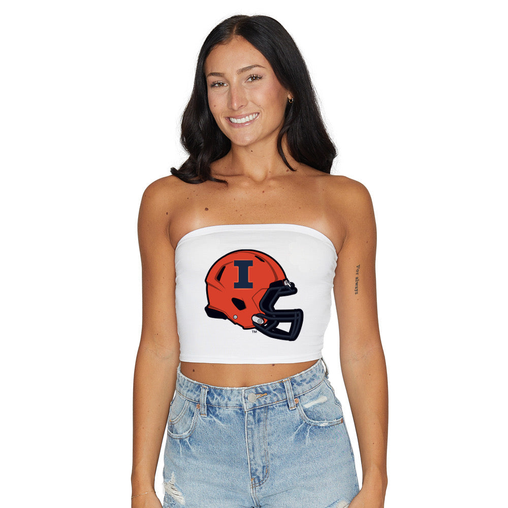 Illinois Fighting Illini Helmet Tube Top | lojobands