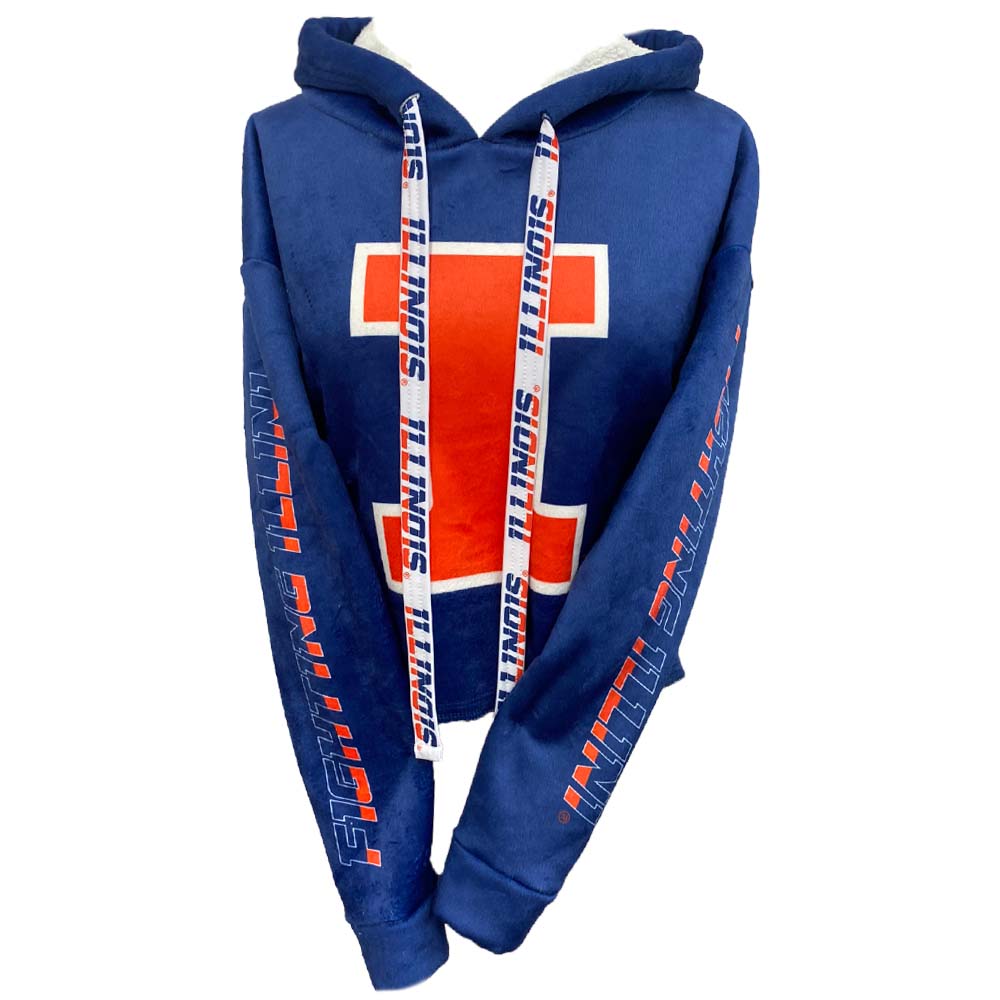 Illinois Fighting Illini Varsity Furry Hoodie | lojobands 6