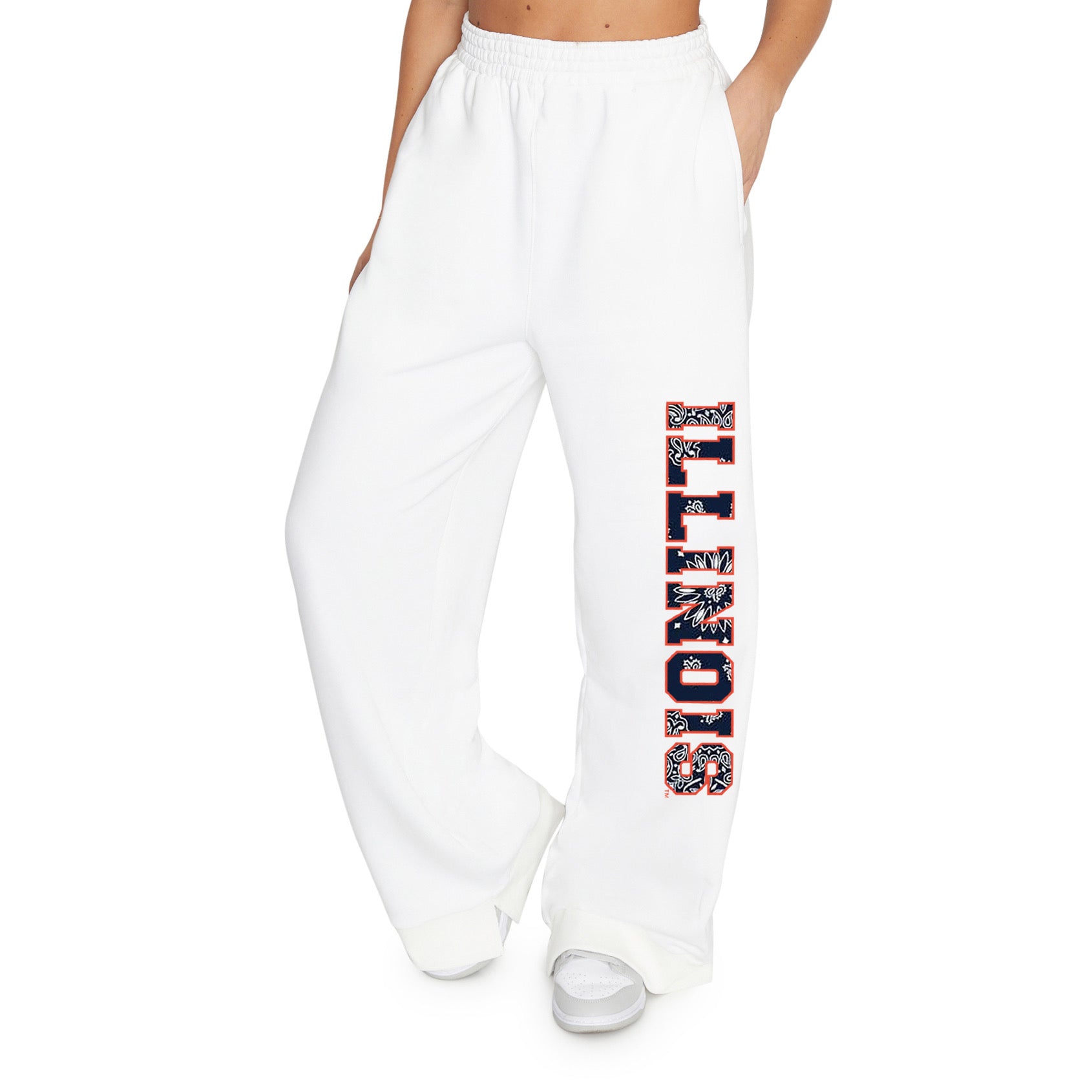 Illinois Fighting Illini Bandana Flare Sweatpants | lojobands