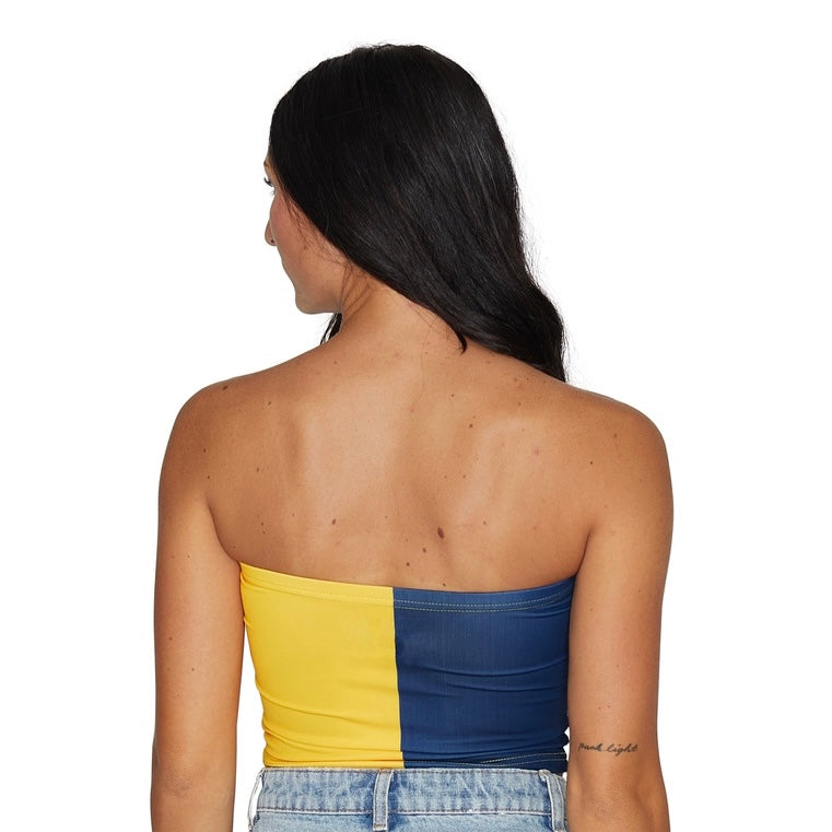 West Virginia Mountaineers Two Tone Tube Top | lojobands 3