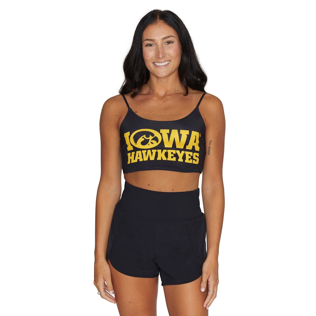 Iowa Hawkeyes Black Spaghetti Tank | lojobands 5