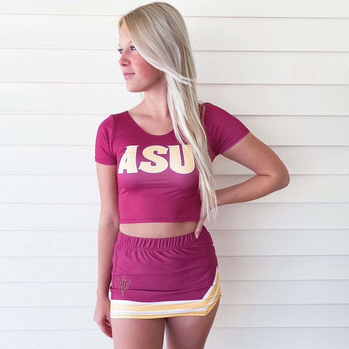Arizona State ASU Maroon Babydoll Tee | lojobands 11