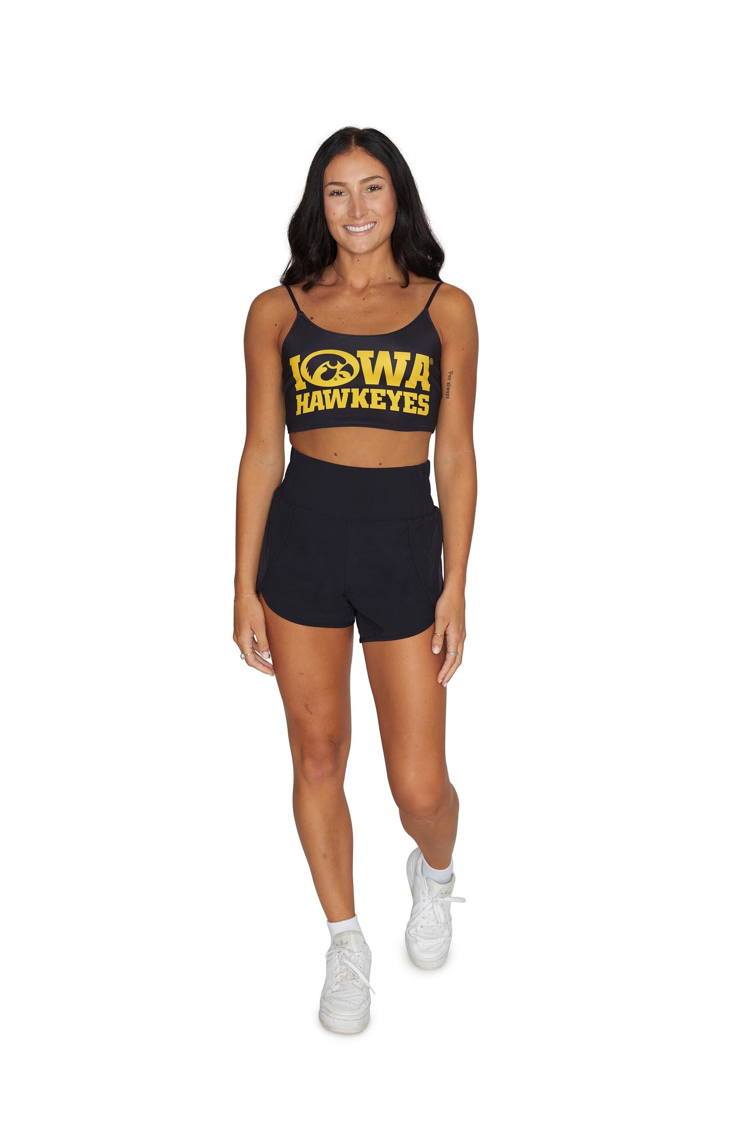 Iowa Hawkeyes Black Spaghetti Tank | lojobands 7