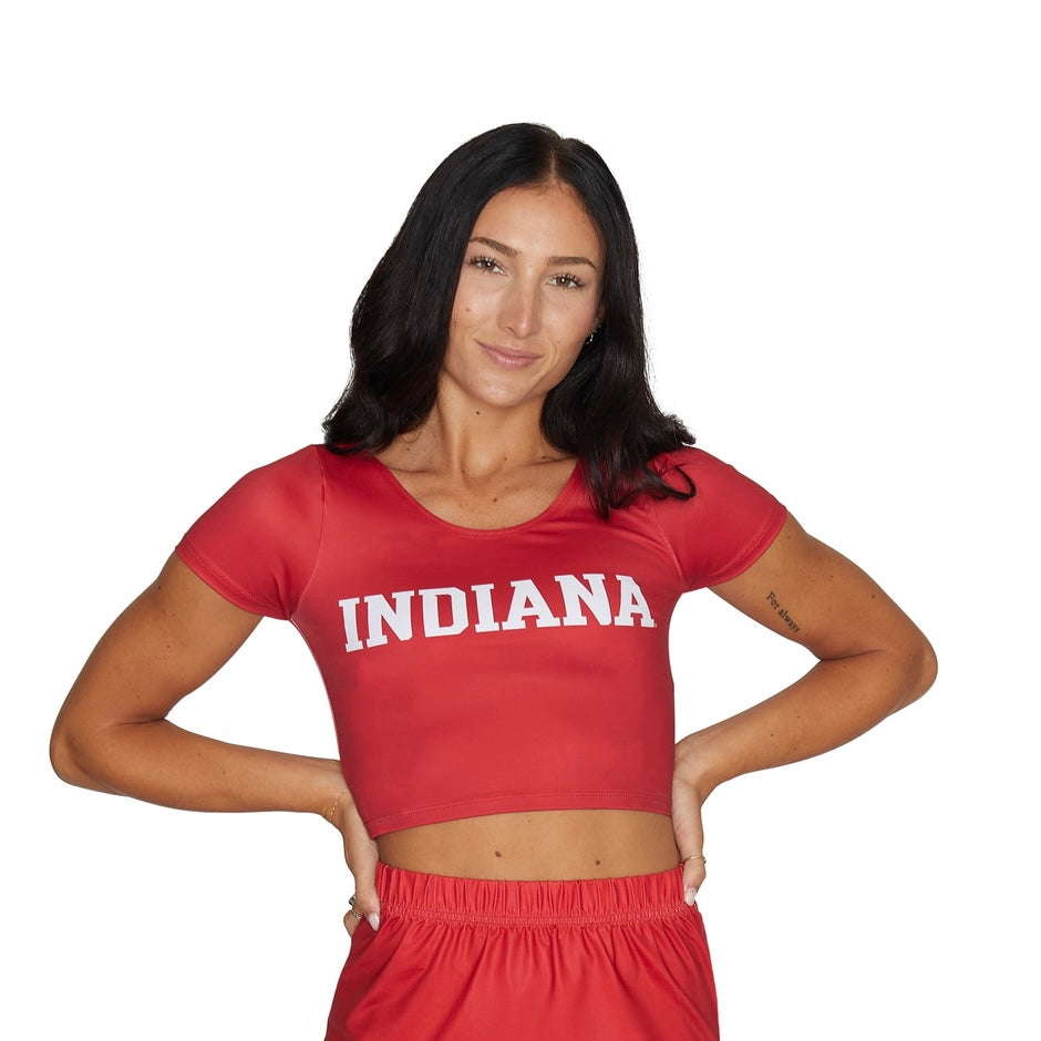 Indiana Hoosiers Crimson Babydoll Tee | lojobands