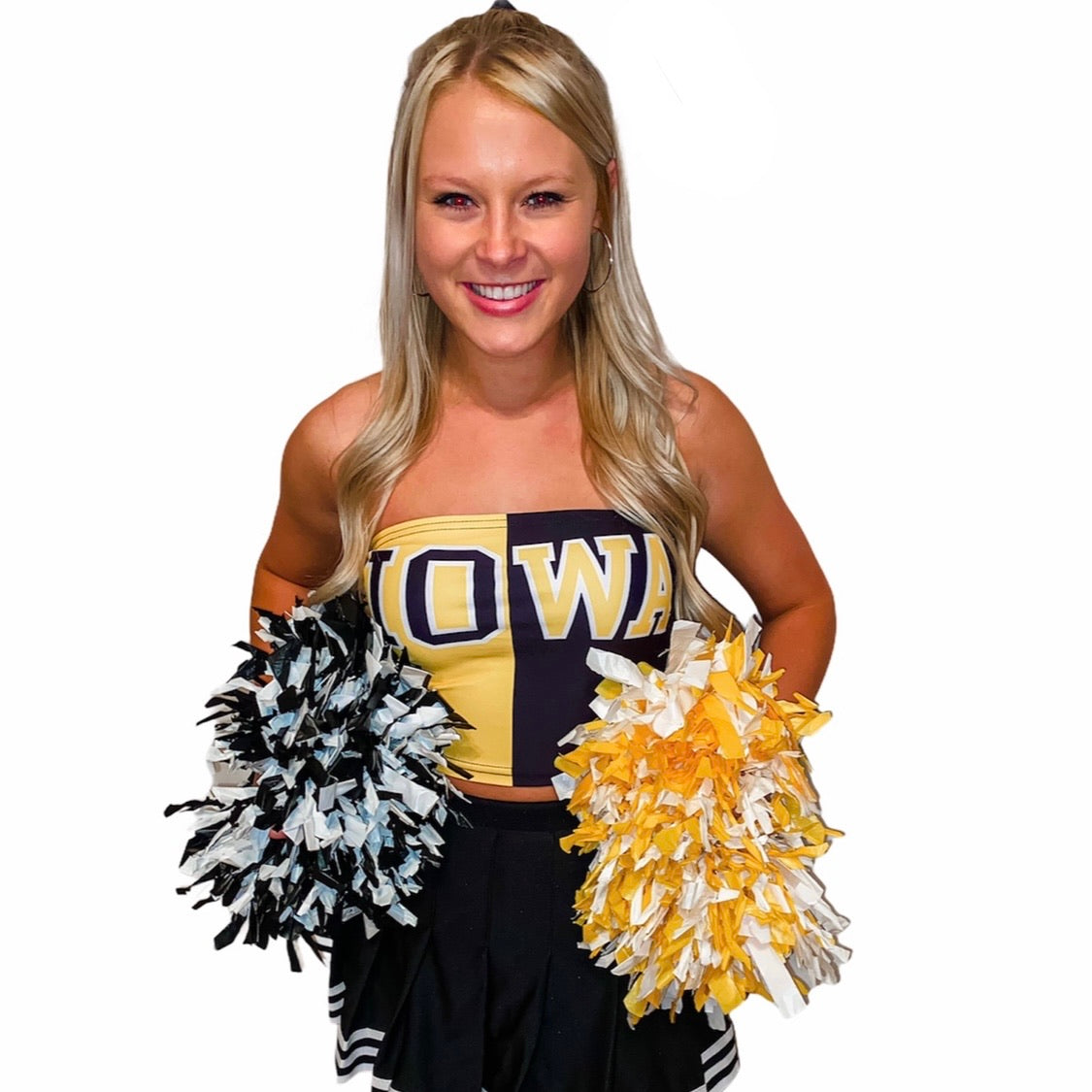 Iowa Hawkeyes Two Tone Tube Top | lojobands 9