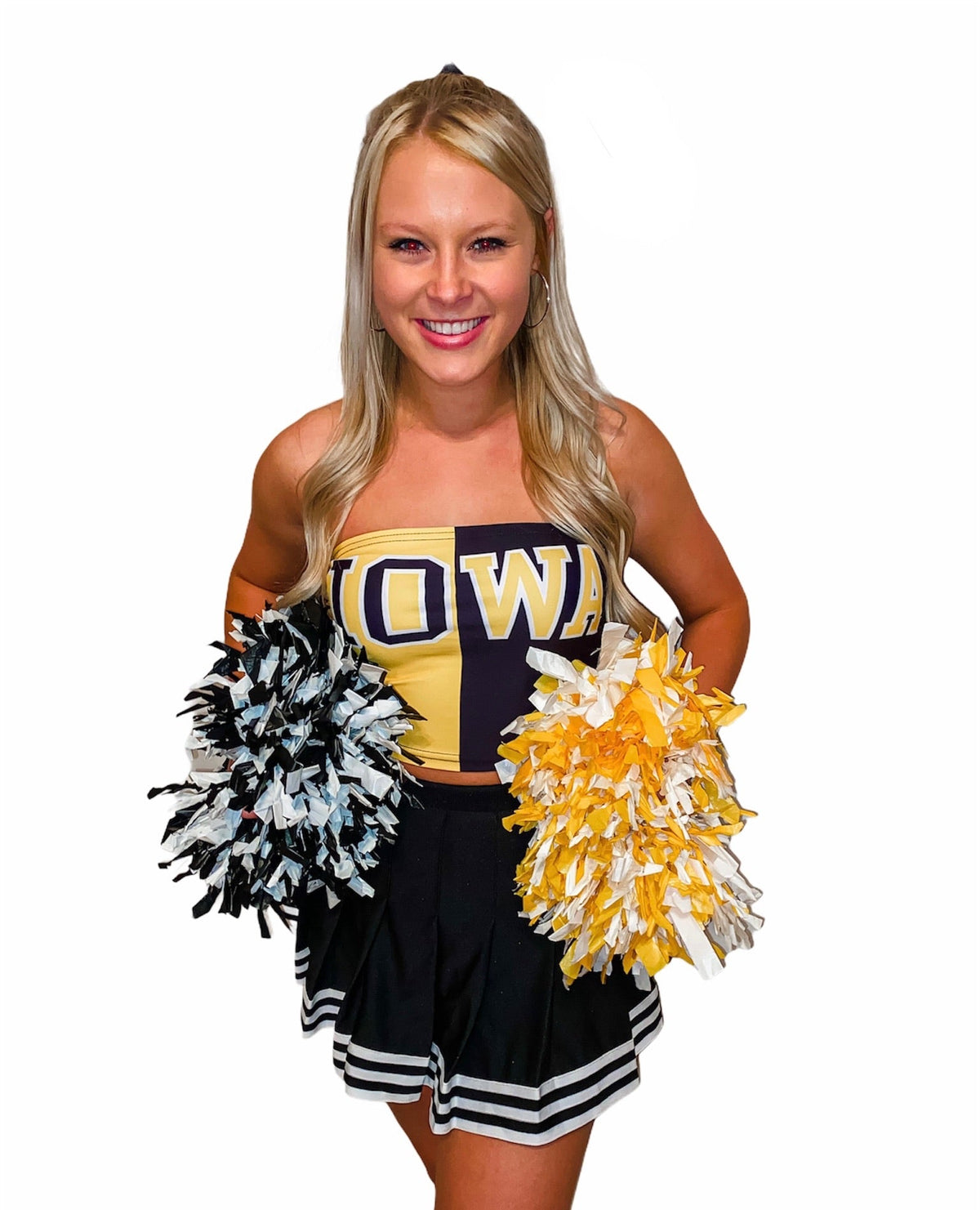 Iowa Hawkeyes Two Tone Tube Top | lojobands 10