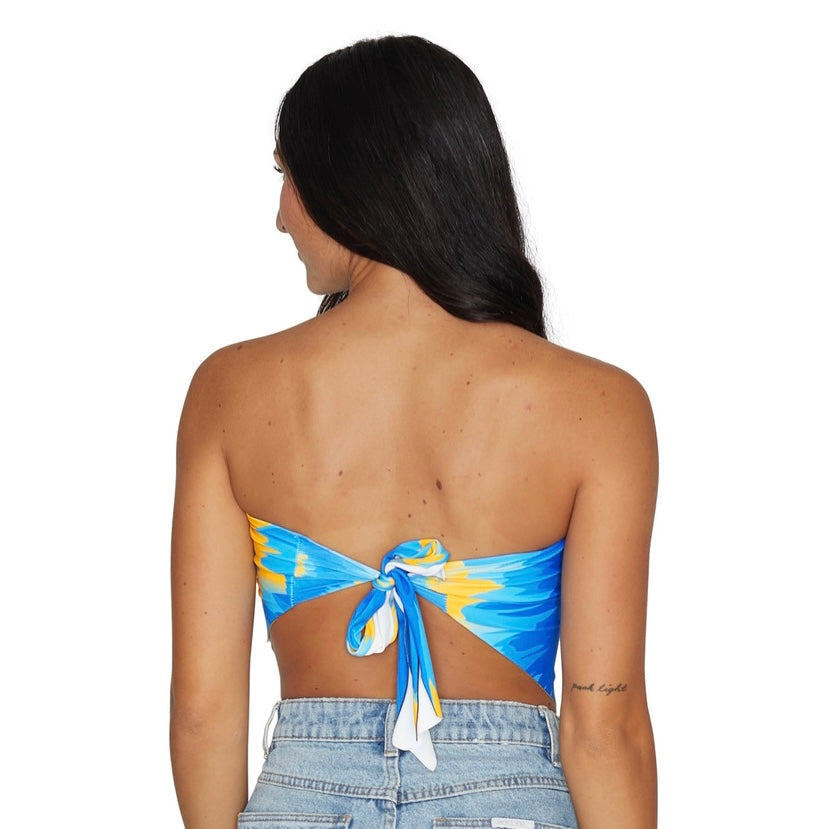 Delaware Tie Dye Bandana Top | lojobands