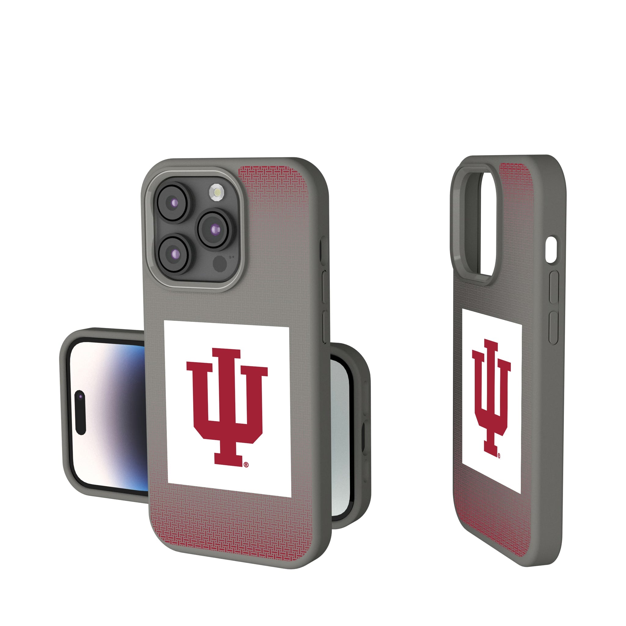 Indiana University Hoosiers Linen Soft Touch Phone Case for Apple iPhone