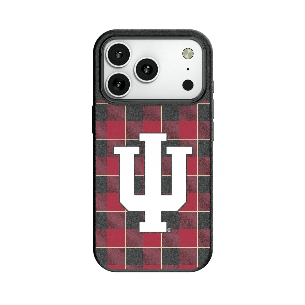 Indiana University Hoosiers Plaid MagSafe Compatible Phone Case for Apple iPhone 7