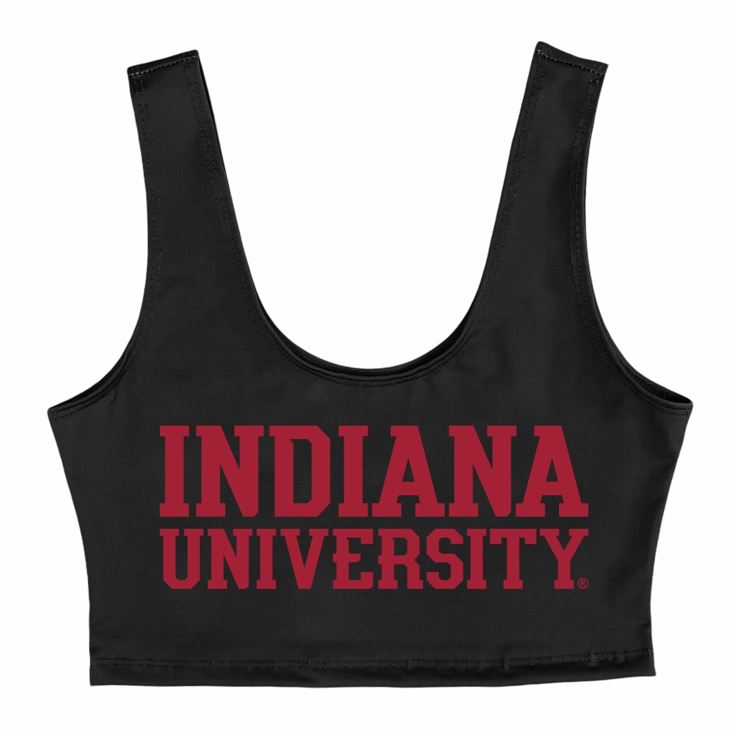Indiana Hoosiers Black Crop Top | lojobands 6