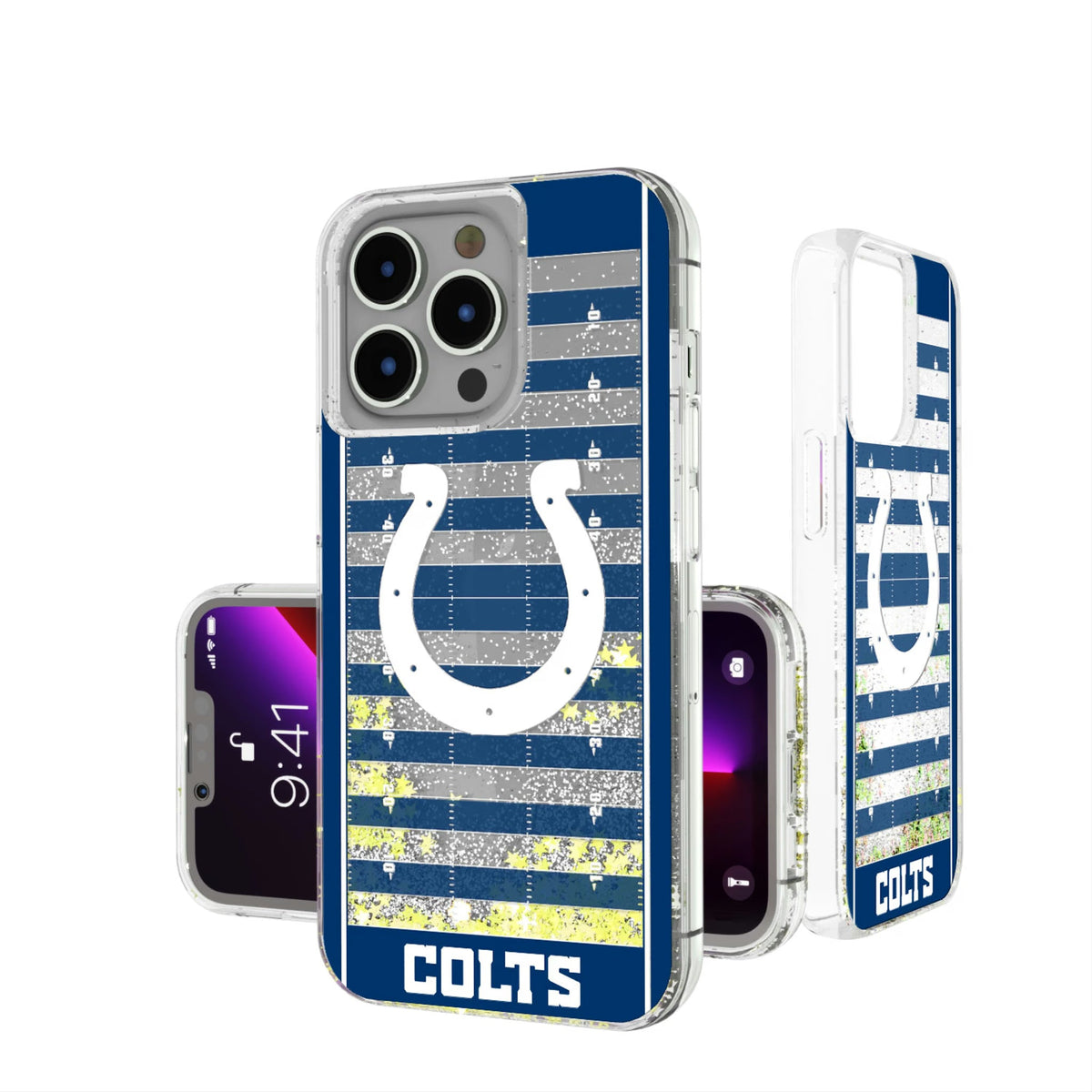 Indianapolis Colts Field Glitter Phone Case 3