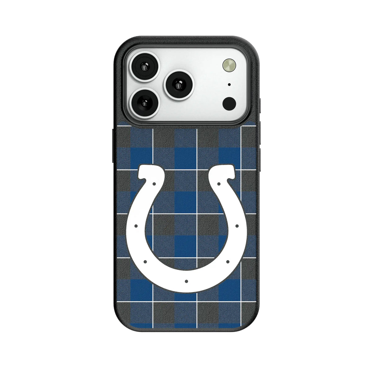 Indianapolis Colts Plaid MagSafe Compatible Phone Case for Apple iPhone 11