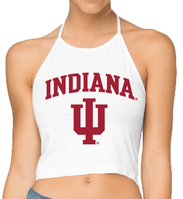 Indiana Hoosiers White Halter Top | lojobands 4