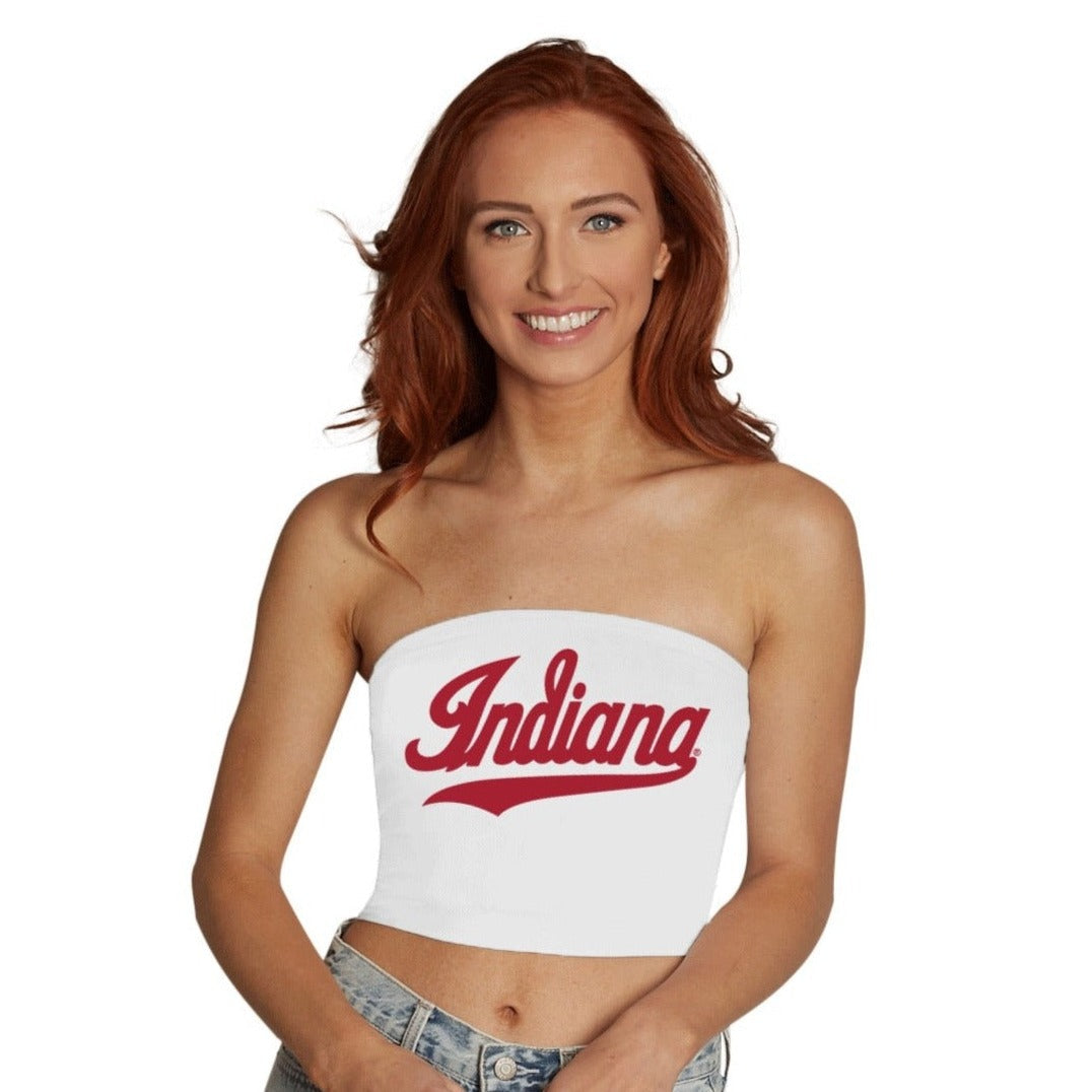 Indiana Hoosiers White Tube Top | lojobands