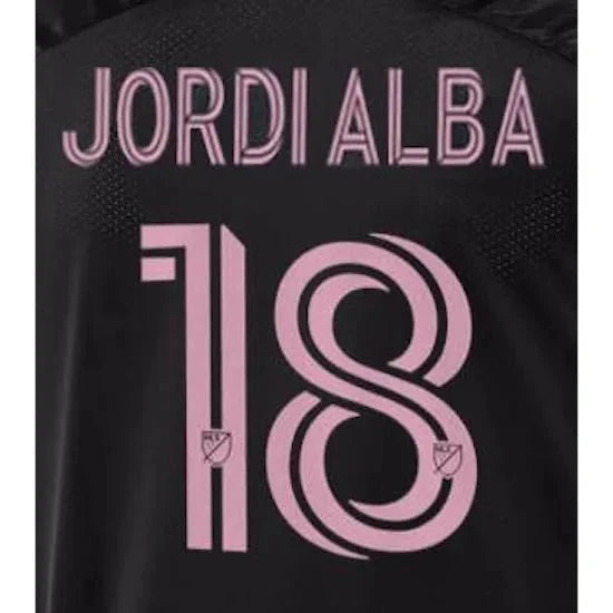 Inter Miami 2023-Away Jordi Alba #18 Jersey Name Set 1