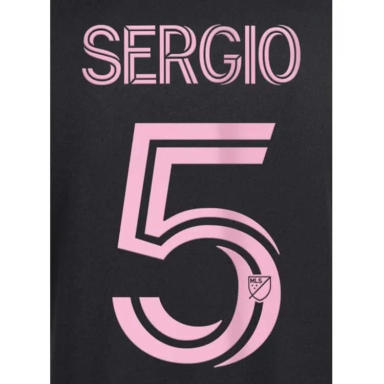 Inter Miami 2023-Away Sergio #5 Jersey Name Set 1