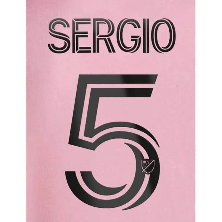 Inter Miami 2023-Home Sergio #5 Jersey Name Set 1