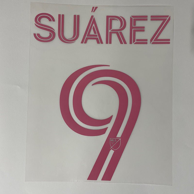 Inter Miami 2024-Away Suarez #9 Jersey Name Set 1