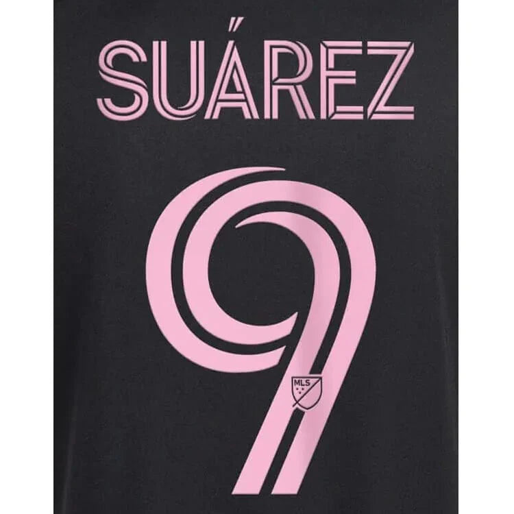 Inter Miami 2024-Away Suarez #9 Youth Jersey Name Set 1