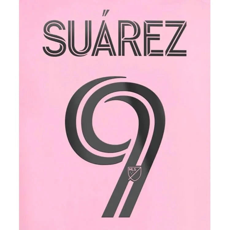 Inter Miami 2024-Home Suarez #9 Jersey Name Set 1
