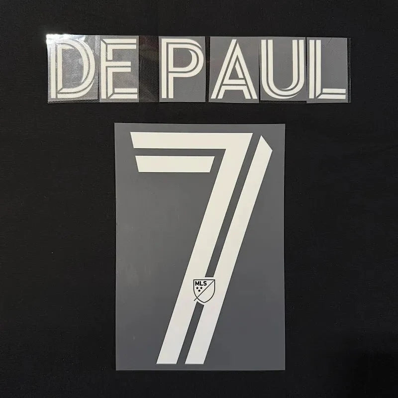 Inter Miami 2025-Third De Paul #7 Jersey Name Set 1