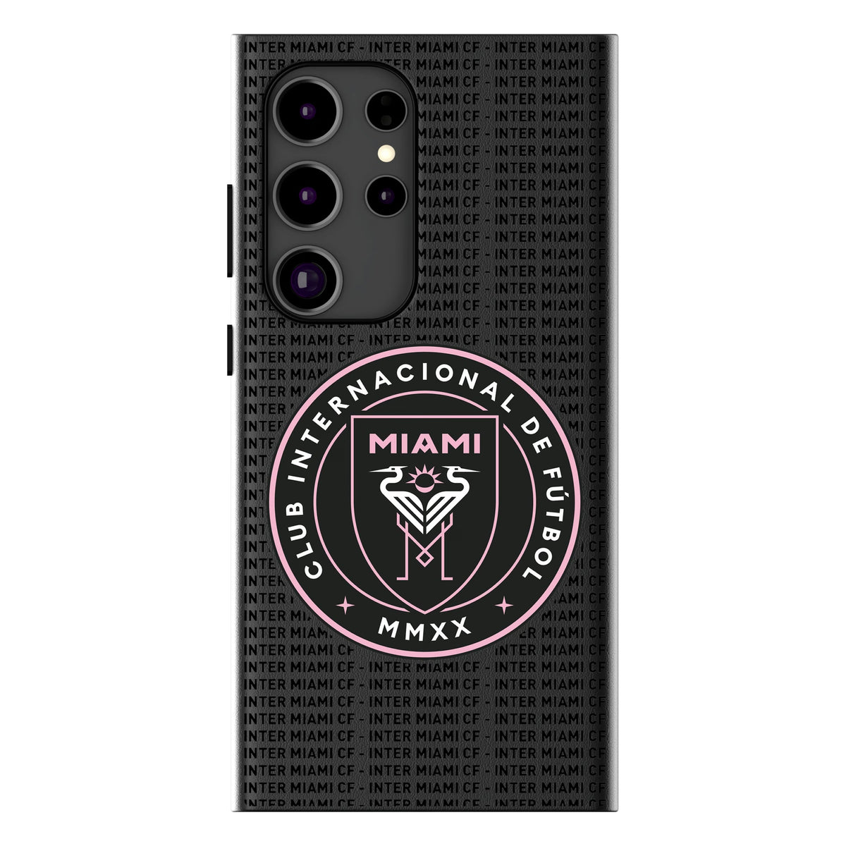 Inter Miami CF Text Backdrop MagSafe Compatible Phone Case for Samsung Galaxy 11