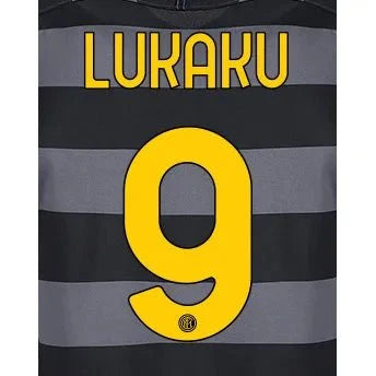 Inter Milan 2020/21 Third Lukaku #9 Jersey Name Set 1