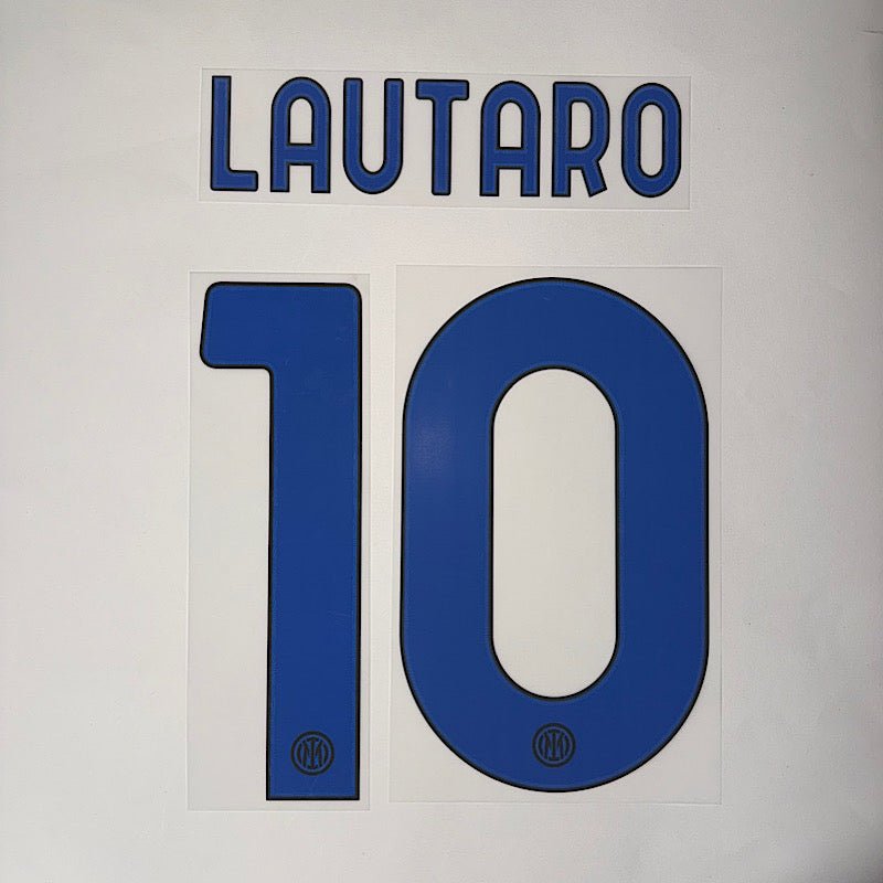 Inter Milan 2023/24 Away LAUTARO #10 Offciial Jersey Name Set 1