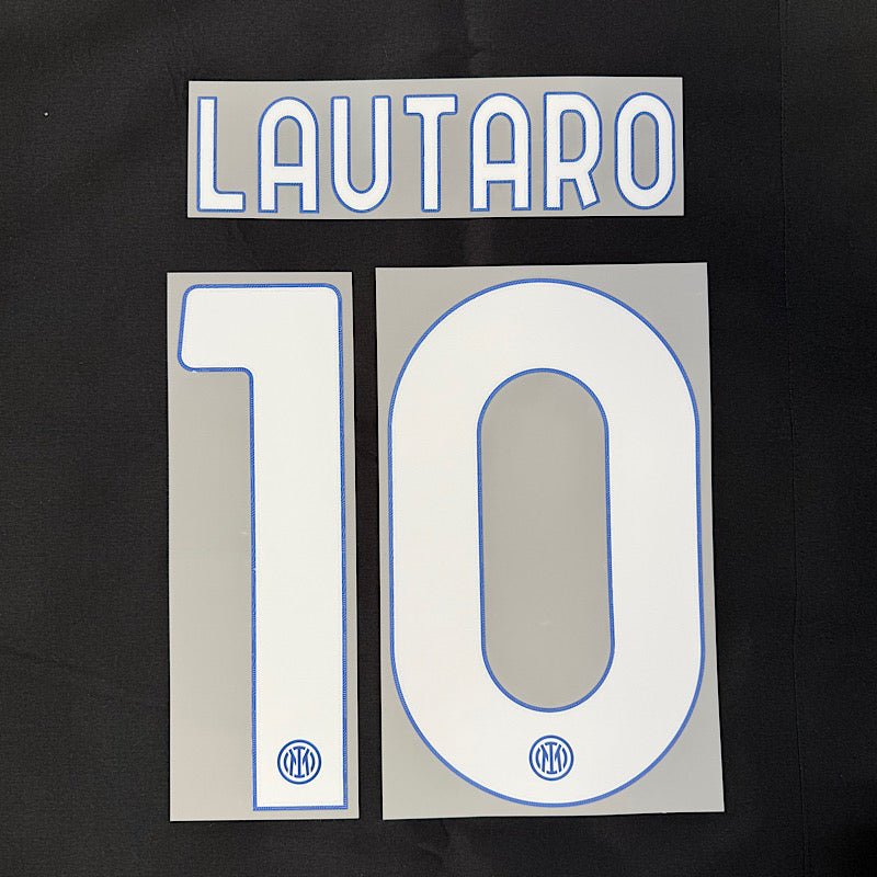Inter Milan 2023/24 Home LAUTARO #10 Official Jersey Name Set 1