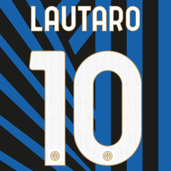 Inter Milan 2024/25 Home LAUTARO #10 Official Name Set 1
