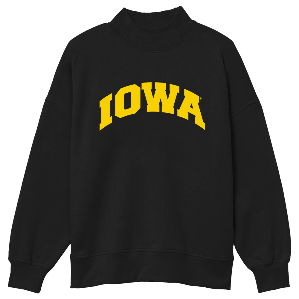 Iowa Hawkeyes Mock Neck Sweatshirt | lojobands 1