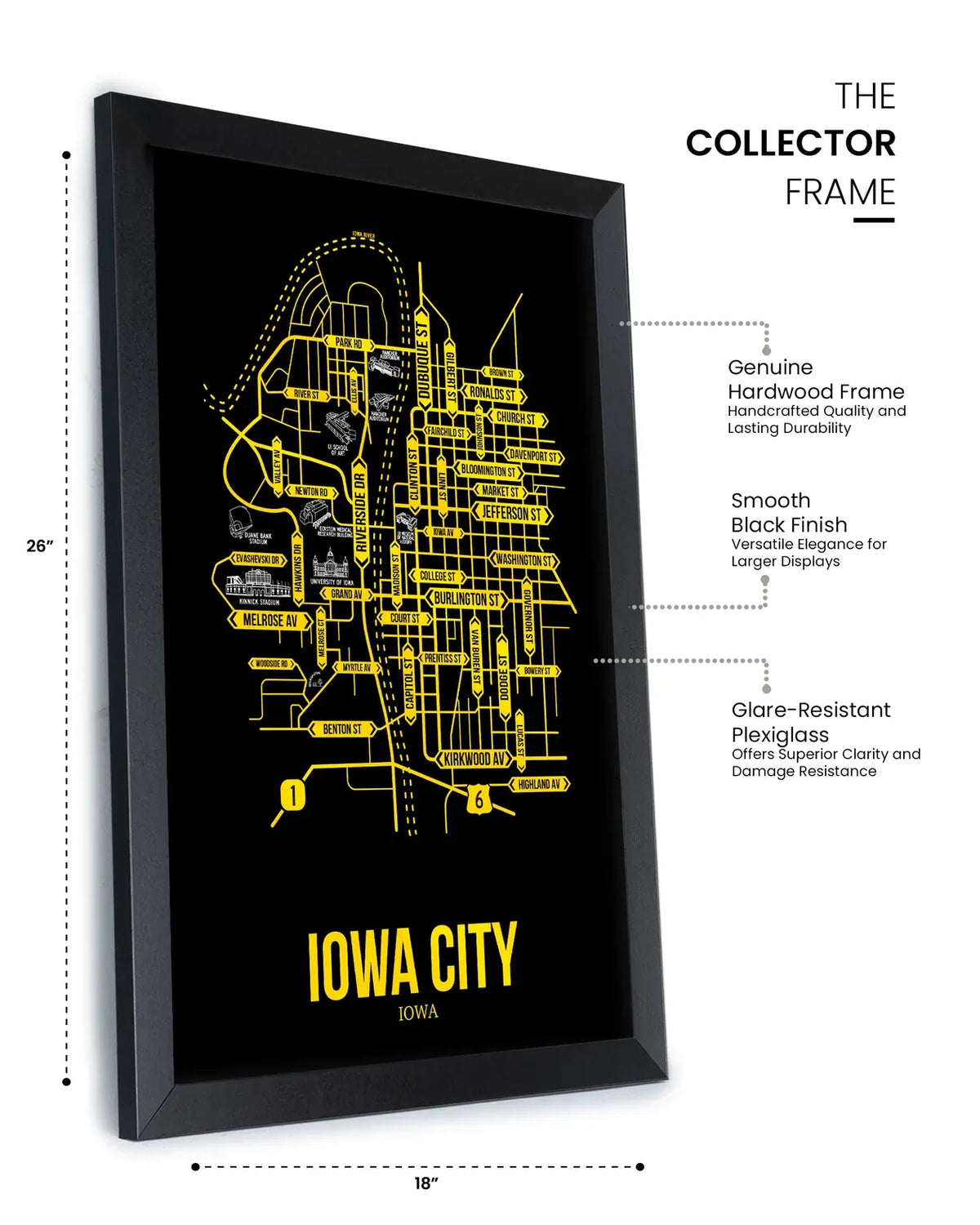 Iowa City, Iowa street map 12