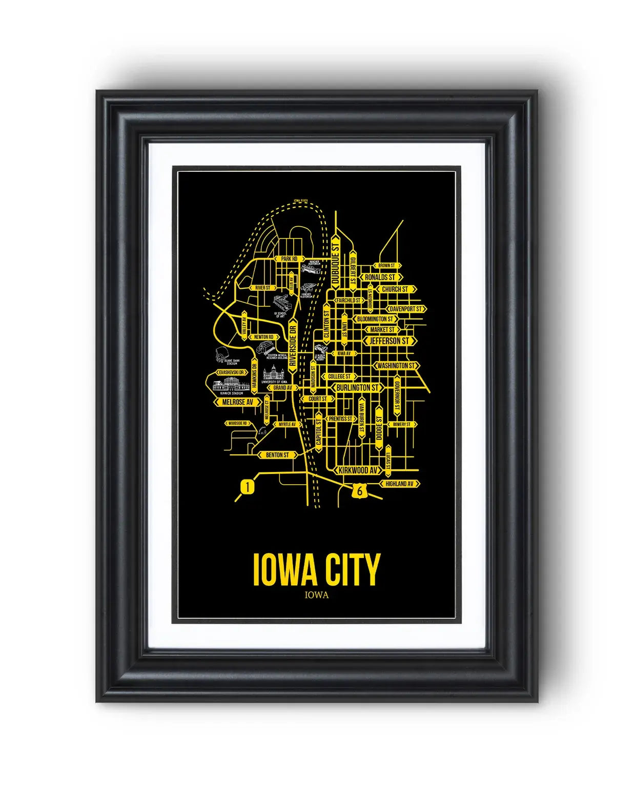Iowa City, Iowa street map 13