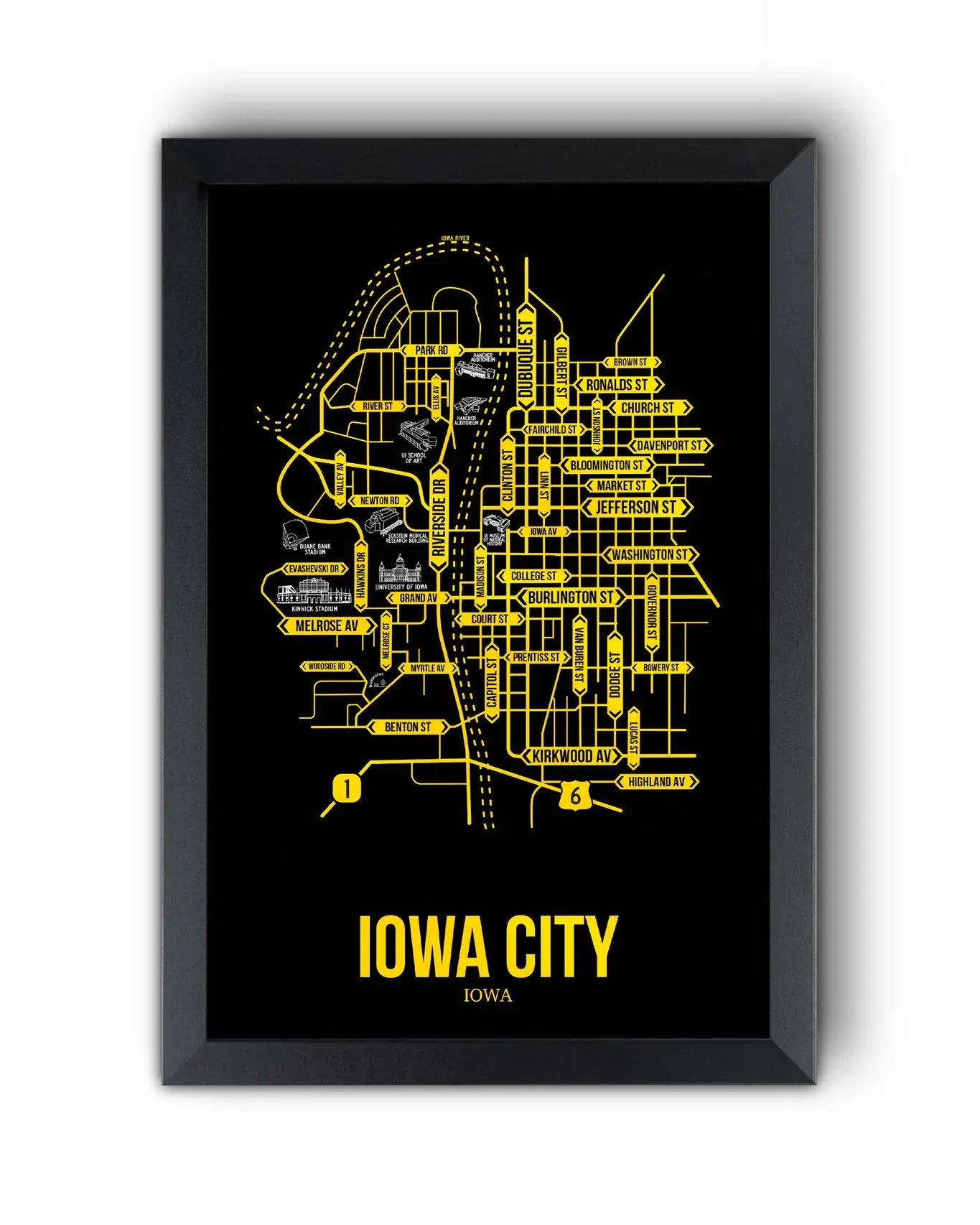 Iowa City, Iowa street map 10