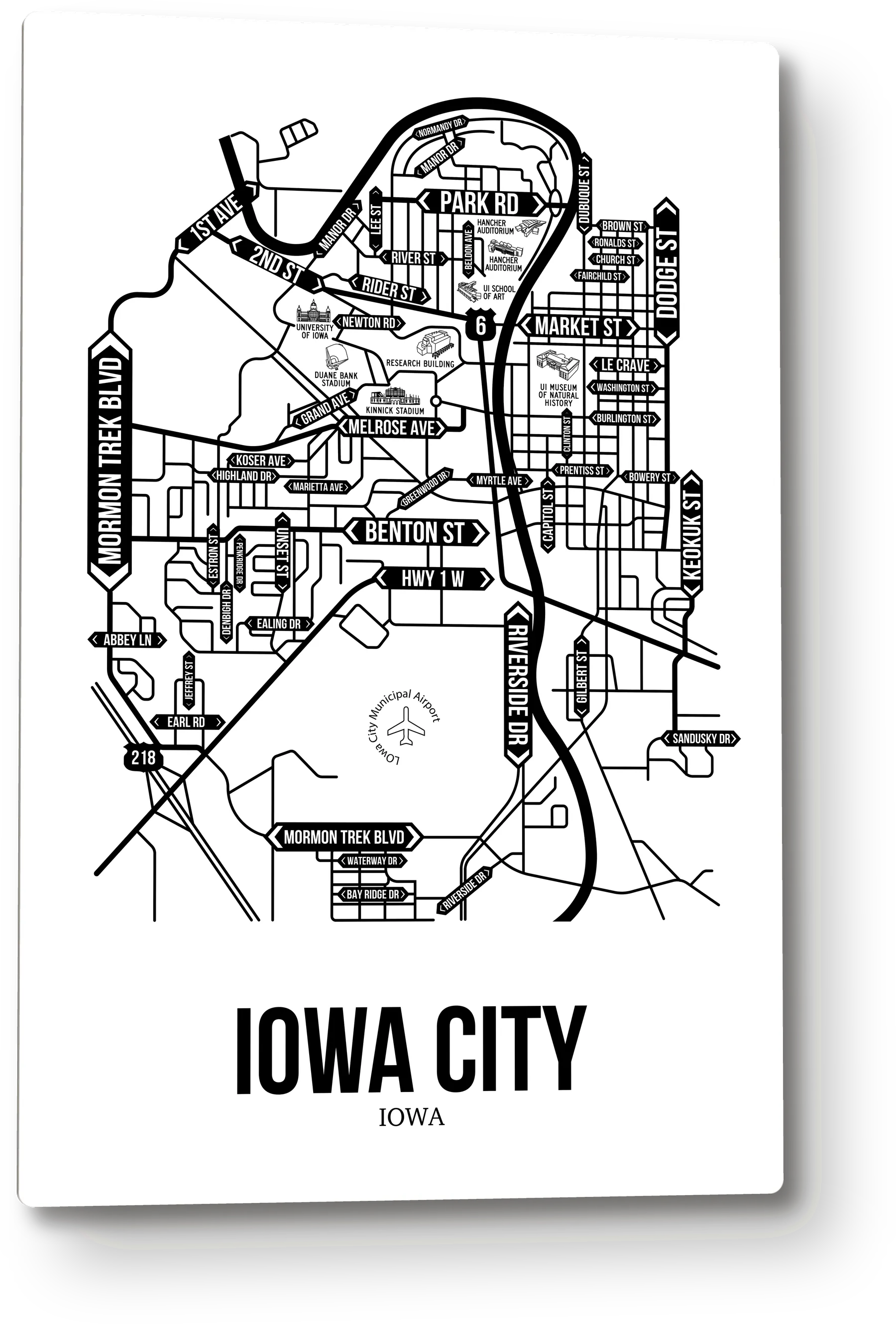 Iowa City, Iowa street map 8