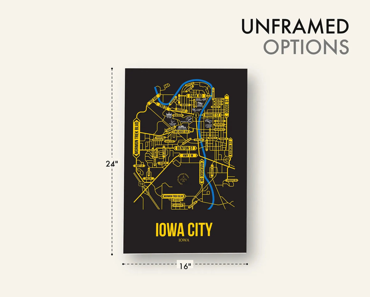 Iowa City, Iowa street map 18