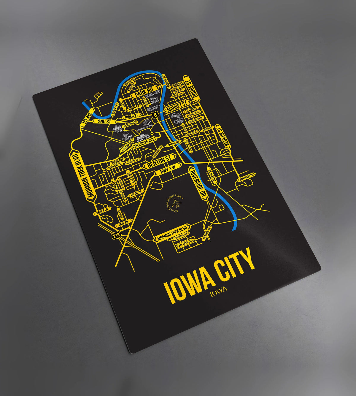 Iowa City, Iowa street map 2