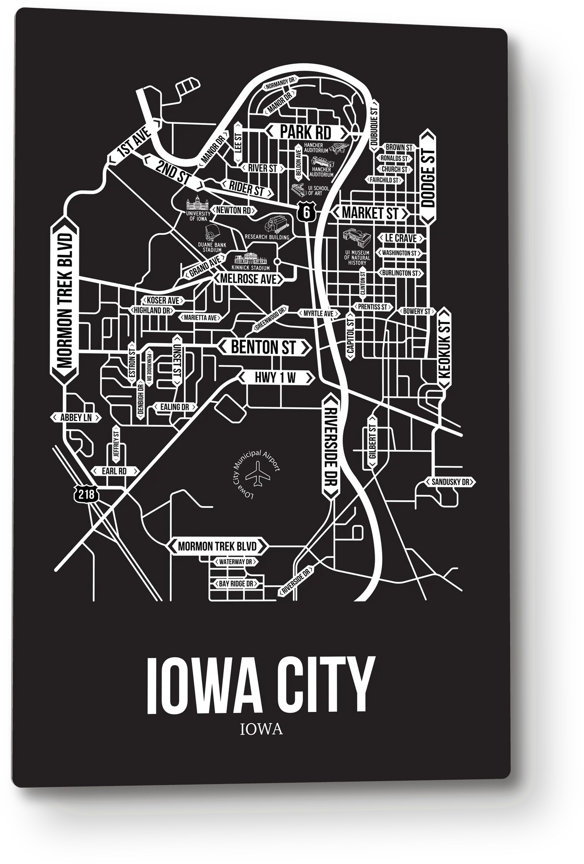 Iowa City, Iowa street map 9