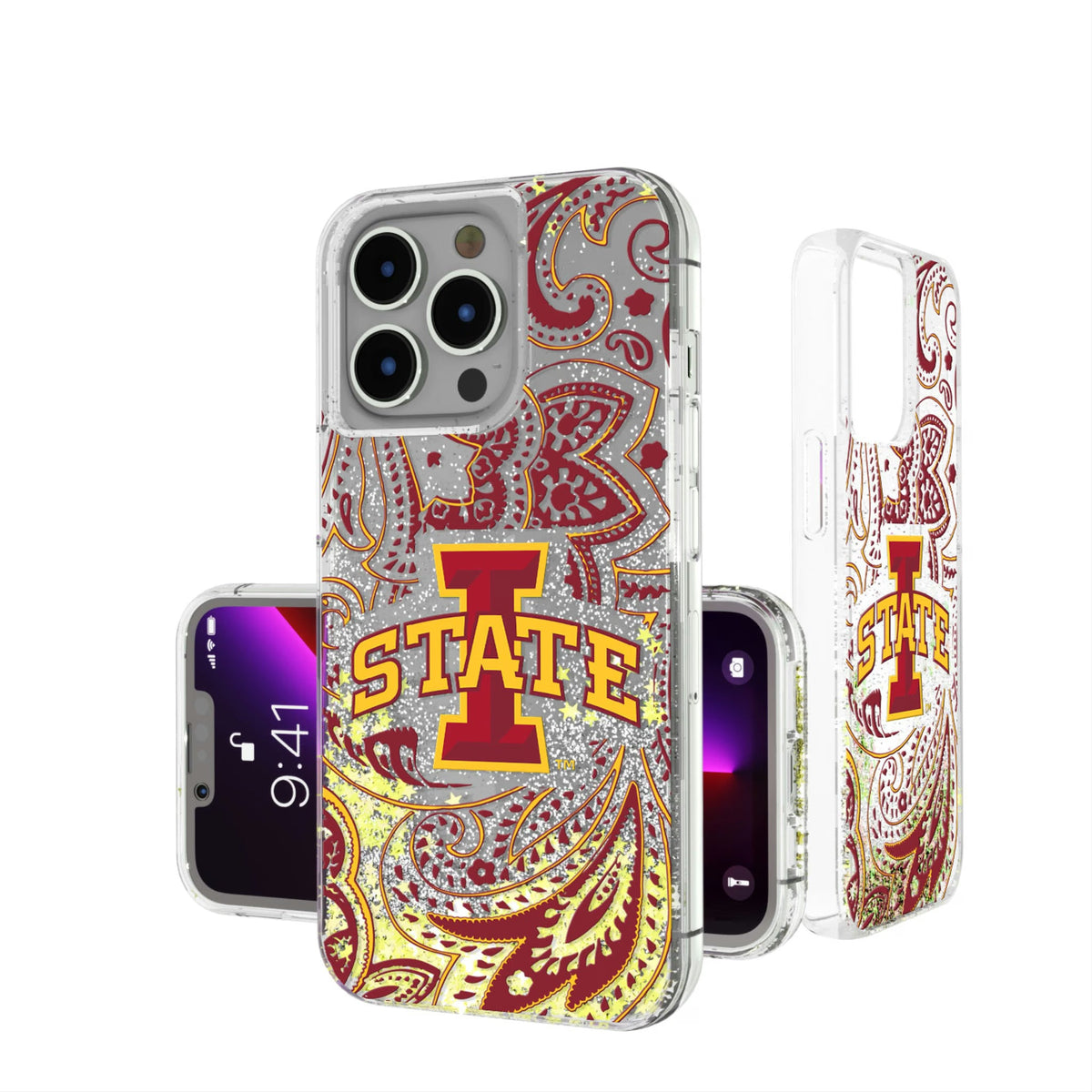 Iowa State University Cyclones Paisley Glitter Phone Case 6