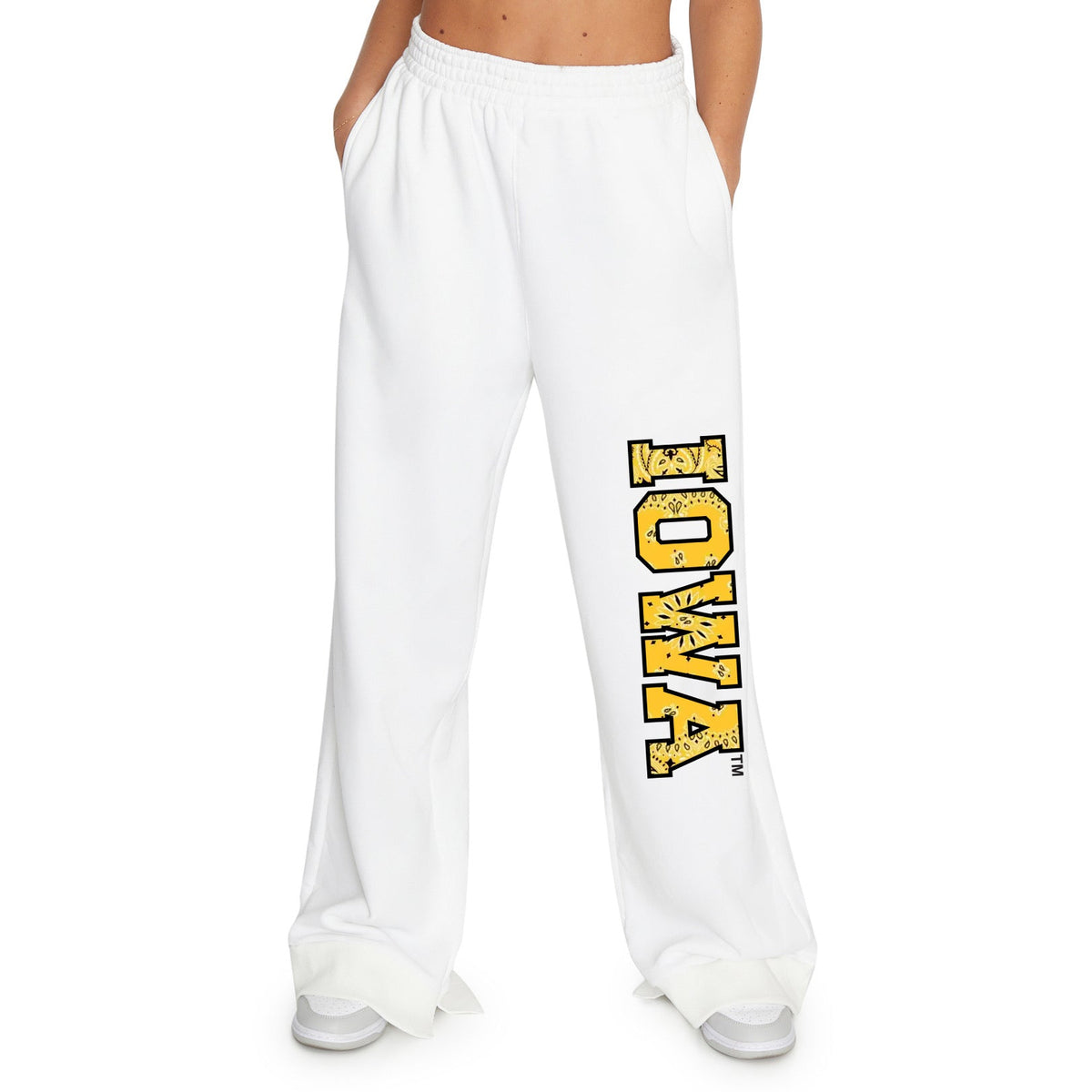 Iowa Hawkeyes Bandana Flare Sweatpants | lojobands 2