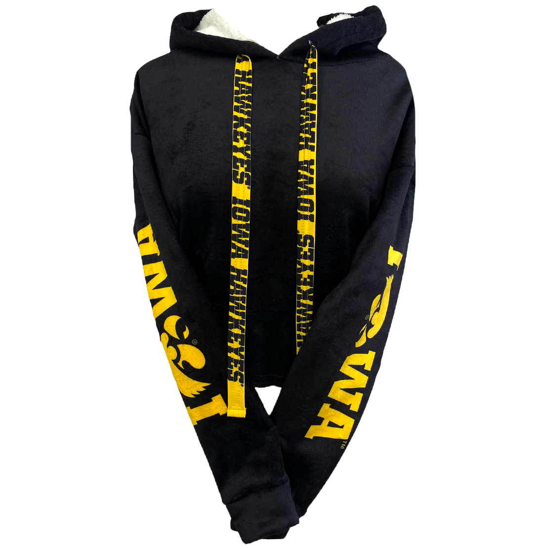 Iowa Hawkeyes Varsity Furry Hoodie | lojobands