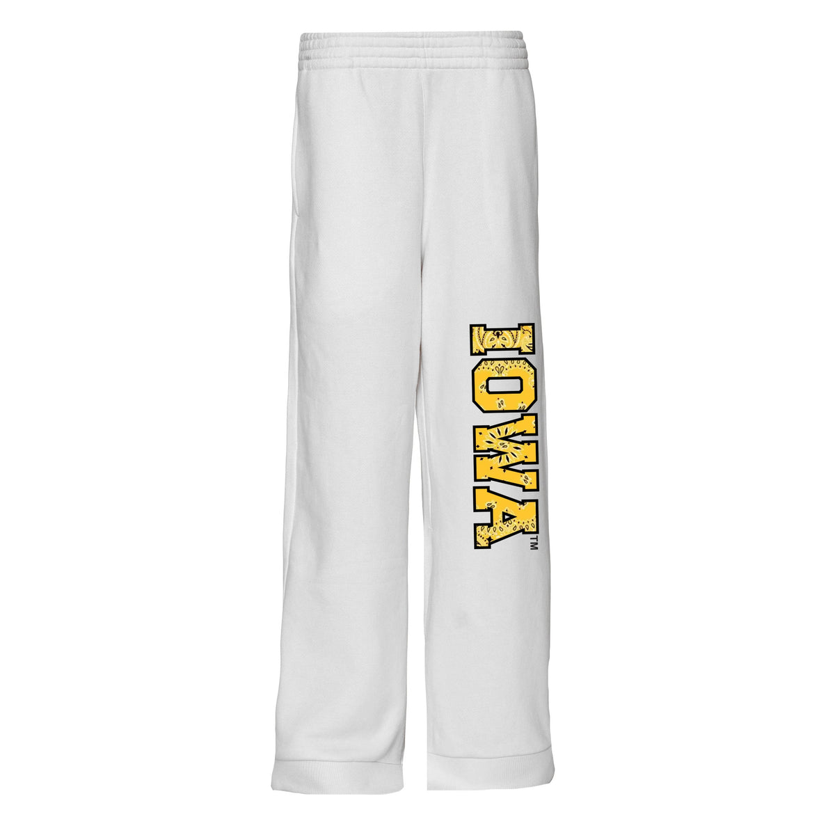 Iowa Hawkeyes Bandana Flare Sweatpants | lojobands 4