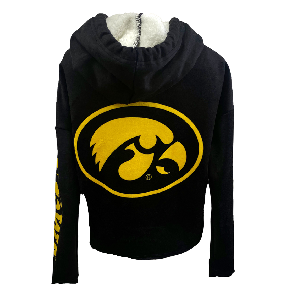 Iowa Hawkeyes Varsity Furry Hoodie | lojobands 5