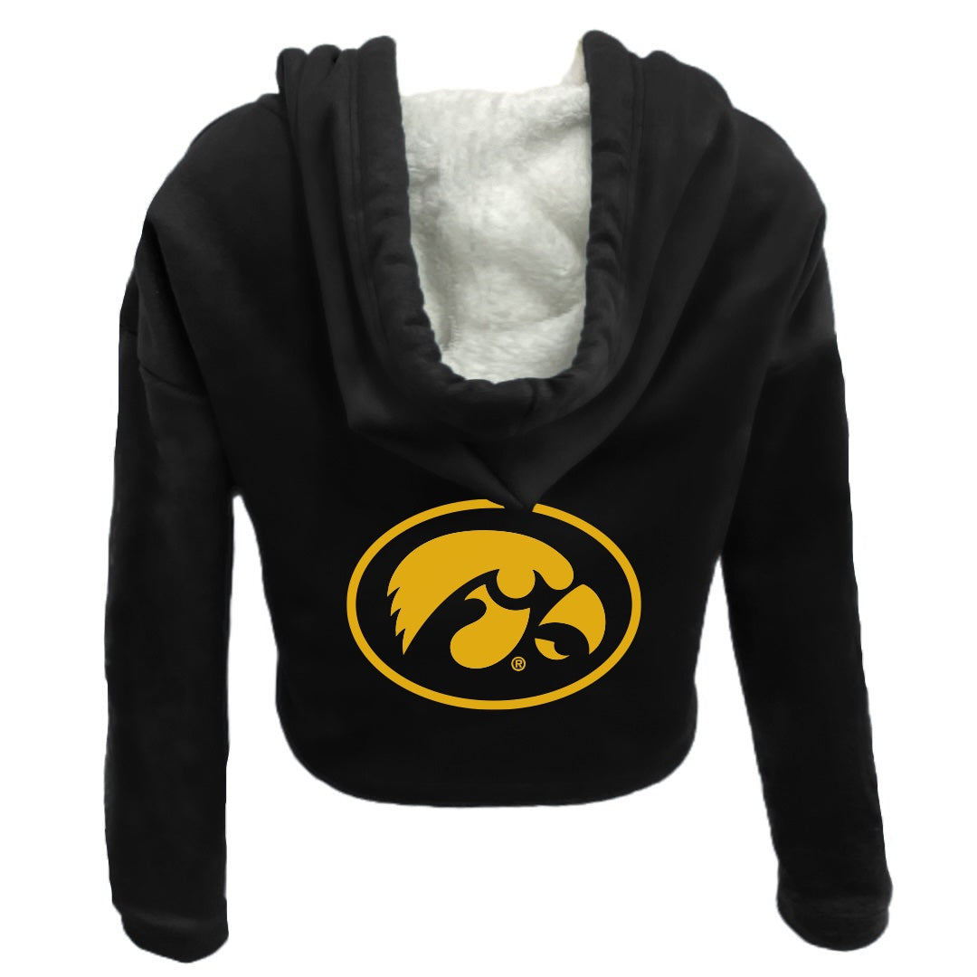 Iowa Hawkeyes Varsity Furry Hoodie | lojobands 4