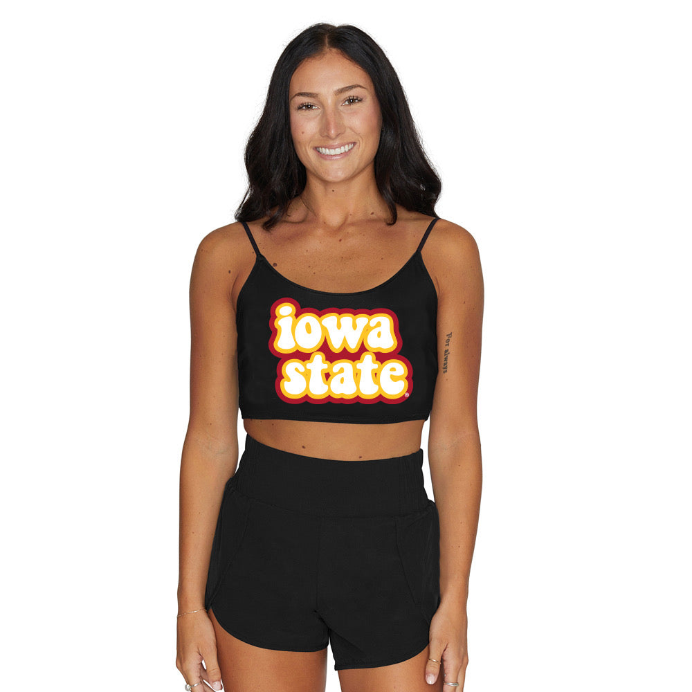Iowa State Black Spaghetti Tank | lojobands